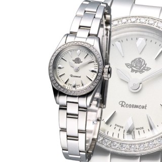 【Rosemont 】茶香玫瑰系列 III 復古時尚錶(RS022-03MT銀色)