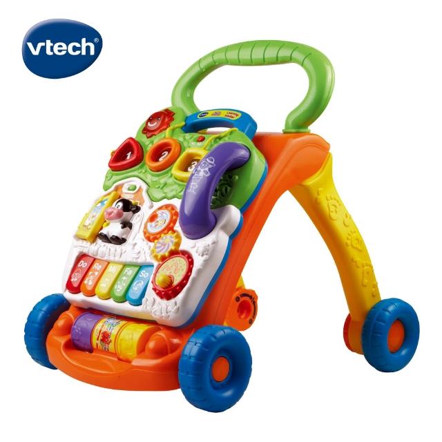 【Vtech】寶寶聲光學步車-3色可選(一車兩用歐美媽媽推薦)