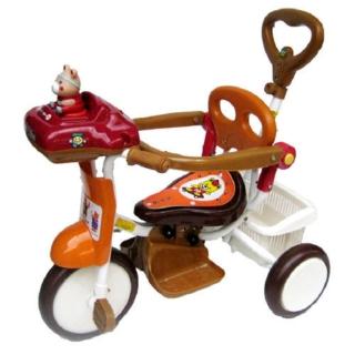 【MIT台灣童車】快樂熊音樂三輪車(紅 / 橘)