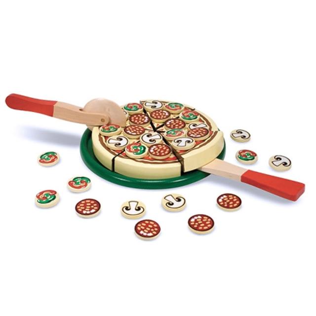 【美國 Melissa & Doug】木製玩食趣玩具組( Pizza比薩派對)評測