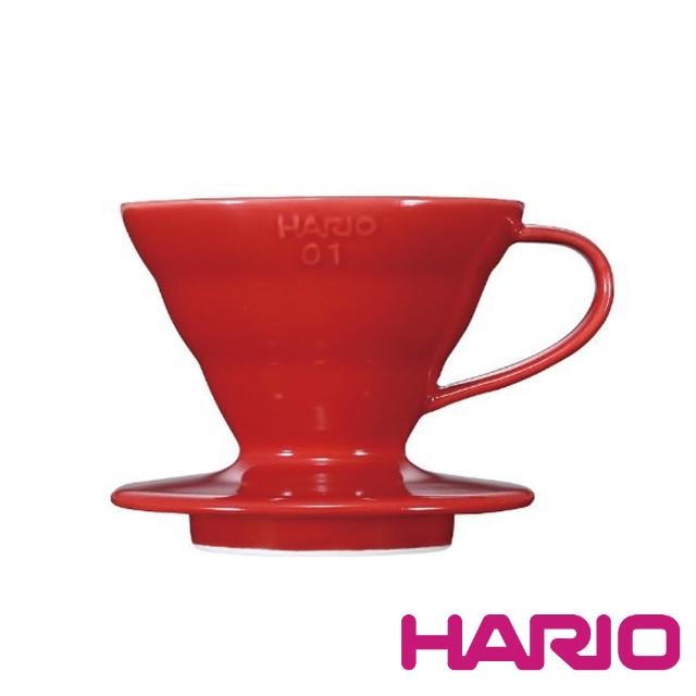 【HARIO】V60紅色01磁石濾杯(VDC-01R)網路狂銷