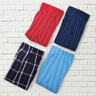 【MORINO】台灣製純棉耐用織帶格紋小內褲-男童(6件組)