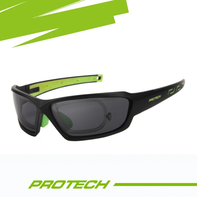 【PROTECH】ADP012專業級UV400運動太陽眼鏡(黑&綠色系)