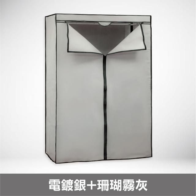 【yo-life】100%台灣製 大型鐵力士六層衣櫥組-無附輪(122x46x180cm)