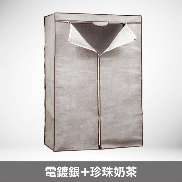 【yo-life】100%台灣製 大型鐵力士六層衣櫥組-10色防塵布套任選(122x46x180cm)