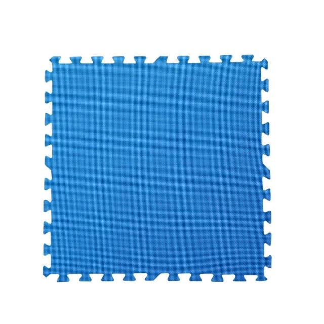 【新生活家】EVA運動安全地墊(藍色62x62x1.3cm12入)福利品出清