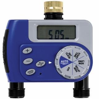【灑水達人】美國ORBIT雙區自動定時灑水器(限定特別款藍色)