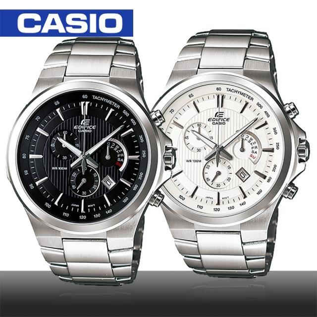 【CASIO 卡西歐 EDIFICE 系列】直條紋錶面都會素雅男錶(EFR-500D)開箱文