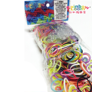 【BabyTiger虎兒寶】Rainbow Loom 彩虹圈圈補充包4入-顏色可選(DIY 編織 手環  彩虹圈圈)