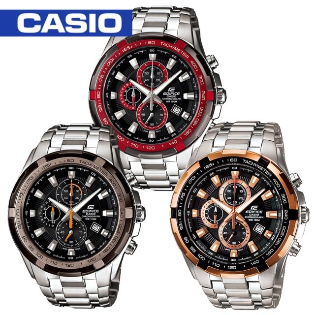 【CASIO 卡西歐 EDIFICE 系列】高速美學競速三眼賽車男錶(EF-539D)