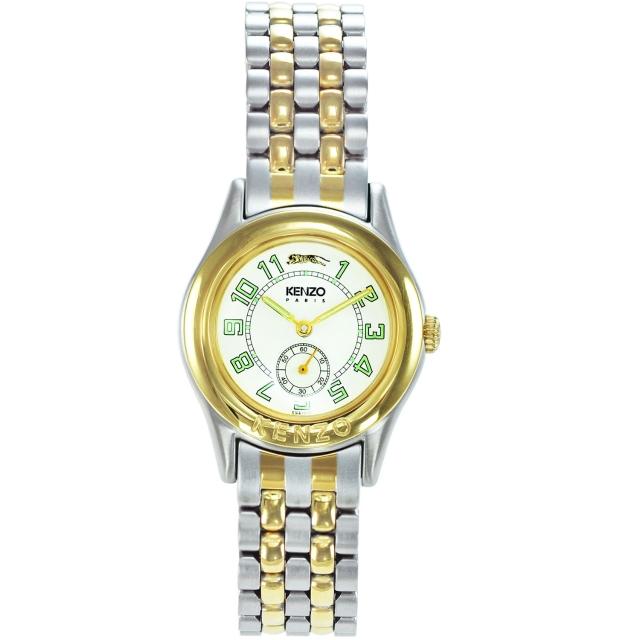 【KENZO】尊爵品味時尚腕錶-中金x米白色(KN7503B01)開箱