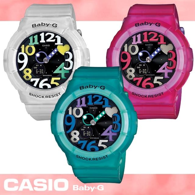 【CASIO 卡西歐 Baby-G 系列】夏季潮流霓虹多彩流行女錶(BGA-131 果凍色)限時優惠