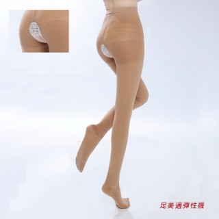 【買二送一足美適彈性襪】中壓200DEN萊卡褲底雕空褲襪一組三雙(翹臀塑腹/壓力襪/顯瘦腿襪/醫療襪/彈力襪)