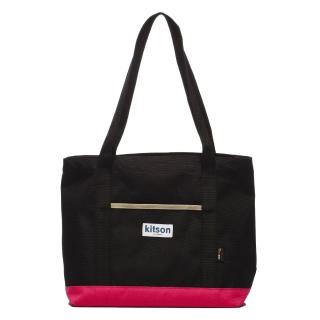 【Kitson】Outdoor 色塊拼接托特包(PINK)