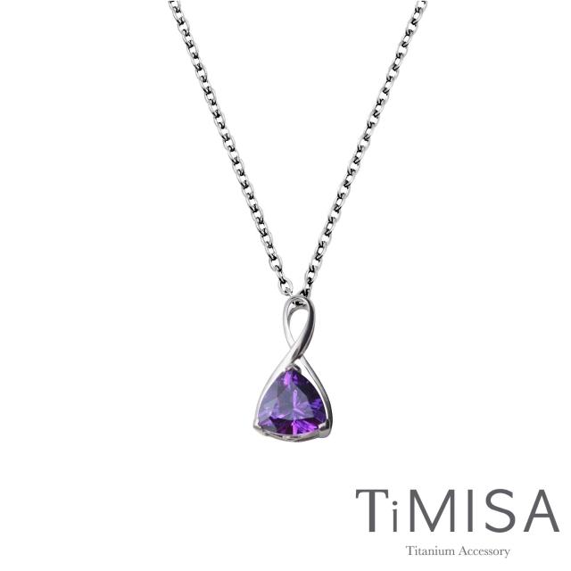 【TiMISA】無限的愛-三色 純鈦項鍊(E)便宜賣