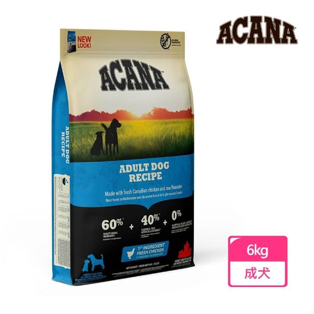 【愛肯拿ACANA】無榖成犬 雞肉+蔬果(6公斤)福利品出清