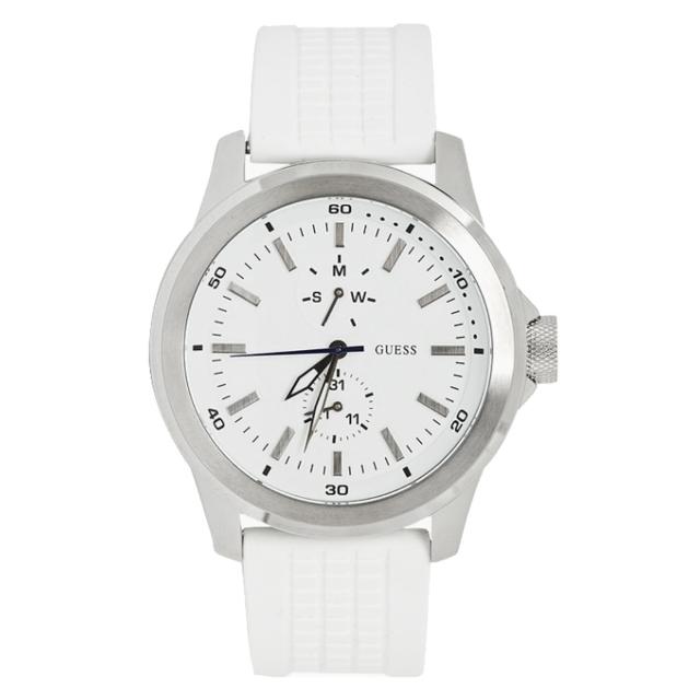 【GUESS】高雅簡約時尚腕錶-銀白(GWW11181G1) 【GUESS】高雅簡約時尚腕錶-銀白(GWW11181G1)