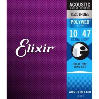 【Elixir】POLYWEB EXXF-11000 民謠吉他套弦 10-47搶先看