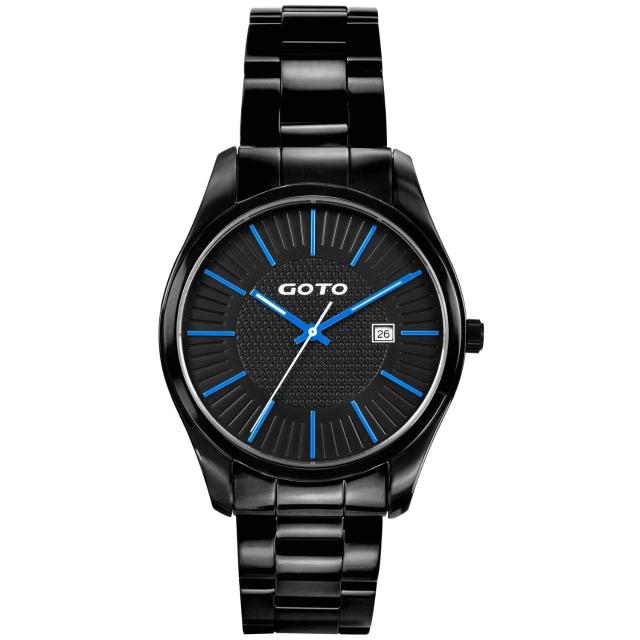 【GOTO】舞台之星時尚腕錶-藍x黑(GS0380M-33-3B1)