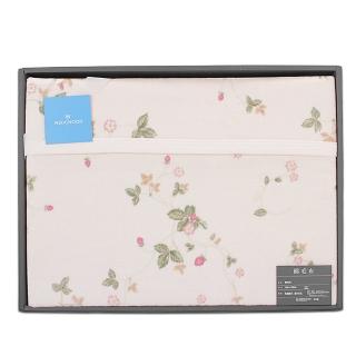 【WEDGWOOD】經典野草苺系列純棉蓋毯禮盒(粉紅)