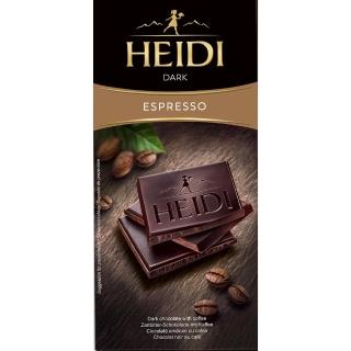 【即期品】瑞士赫蒂 濃縮咖啡黑巧克力 80g(賞味期限:2019/07/08)