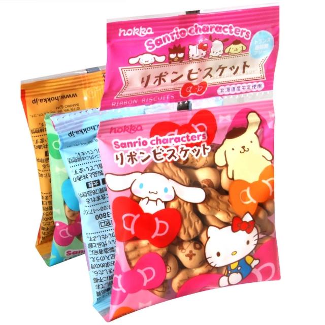 【北陸製果】Hello Kitty蝴蝶結餅乾4入(80g)福利品出清