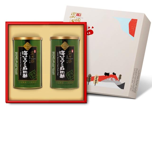 【台糖安心豚】海苔芝麻肉酥禮盒4盒(2罐/盒)