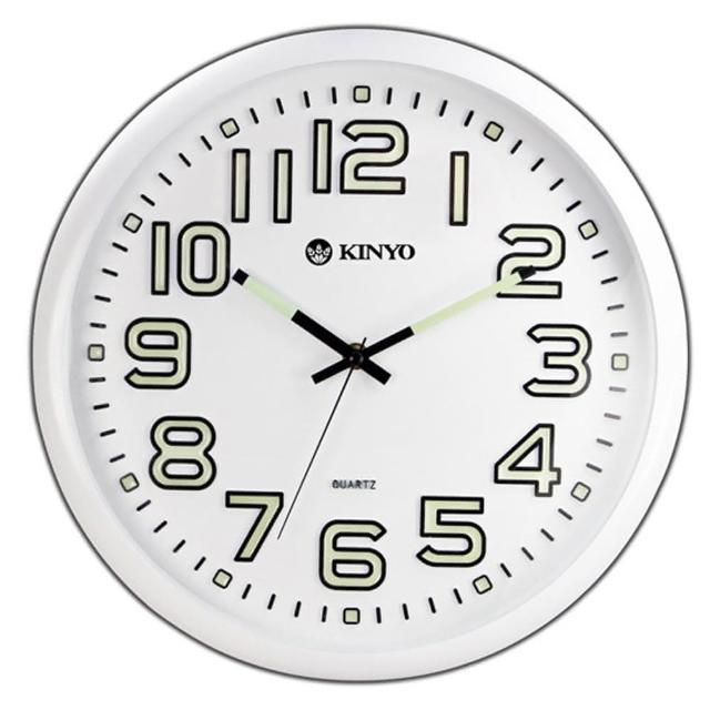 在momo买 【kinyo】夜光大数字静音挂钟(cl-127)用信用卡付款满额还会