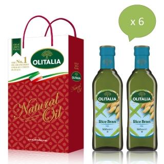 【Olitalia奧利塔】超值玄米油禮盒組(500mlx12瓶)