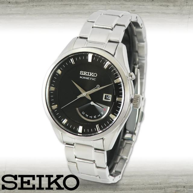 【SEIKO 精工】人動電能不鏽鋼石英男錶(SRN045P1)限時優惠