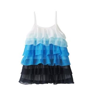 【baby童衣】任選 女童雪紡漸層蛋糕裙 42157(大藍)