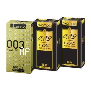 【岡本okamoto】002+003RF經典保險套三盒組(22入)