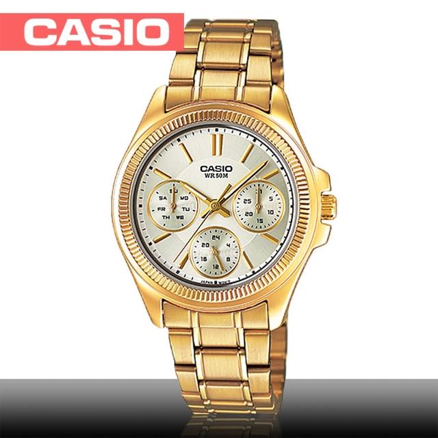 【CASIO 卡西歐】送禮首選-貴氣大方名媛金錶(LTP-2088G)網友最愛商品