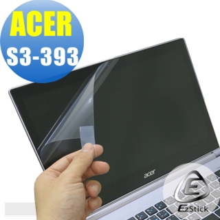 【EZstick】ACER Aspire S3-393 專用 靜電式筆電液晶螢幕貼(可選鏡面防汙或高清霧面)