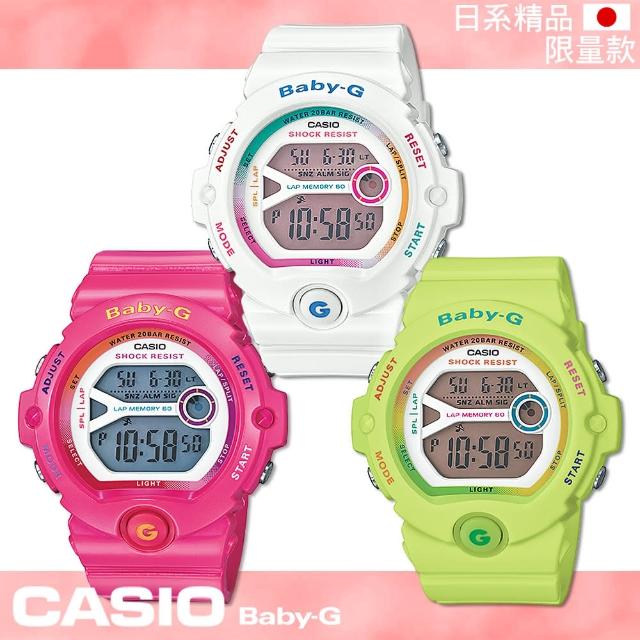 【CASIO 卡西歐 Baby-G 系列】防水200米_60組記憶_慢跑運動女錶(BG-6903日版)便宜賣