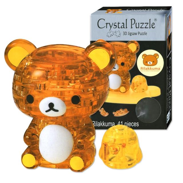 【3D立體水晶拼圖】3D Crystal Puzzles 拉拉熊Rilakkuma(8cm系列-41片)