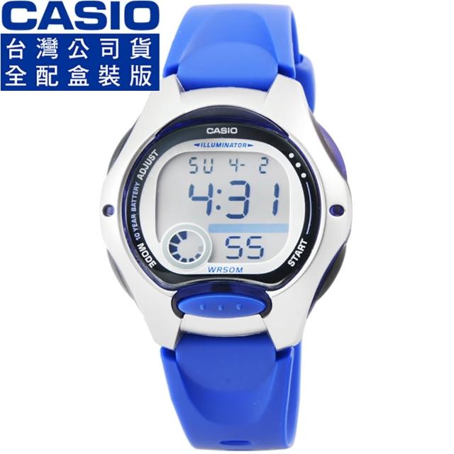 【CASIO】卡西歐鬧鈴多時區兒童電子錶-藍(LW-200-2A)評比