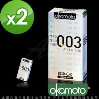 【岡本003】PLATINUM 極薄保險套(6入裝 白金X2盒-12hr)