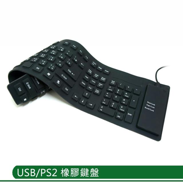 USB 攜帶式可摺疊防水矽膠鍵盤(有獨立數字鍵)評鑑