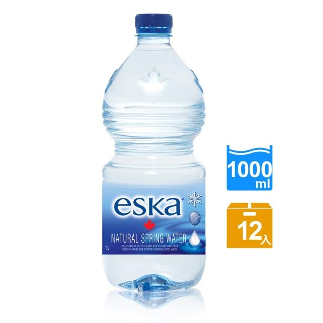 【eska愛斯卡】加拿大天然冰川水 1000ML(12入/箱)