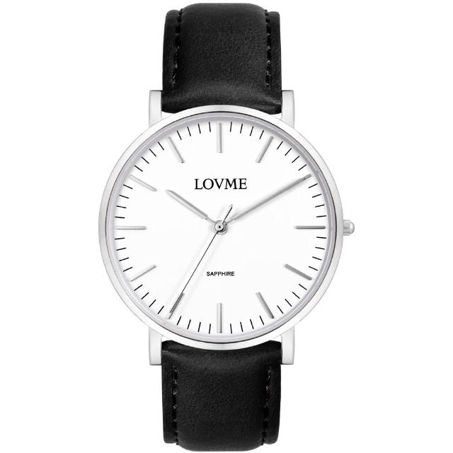 【LOVME】城市簡約風婉錶-白x黑帶/38mm(VL0012B-23-221)搶先看