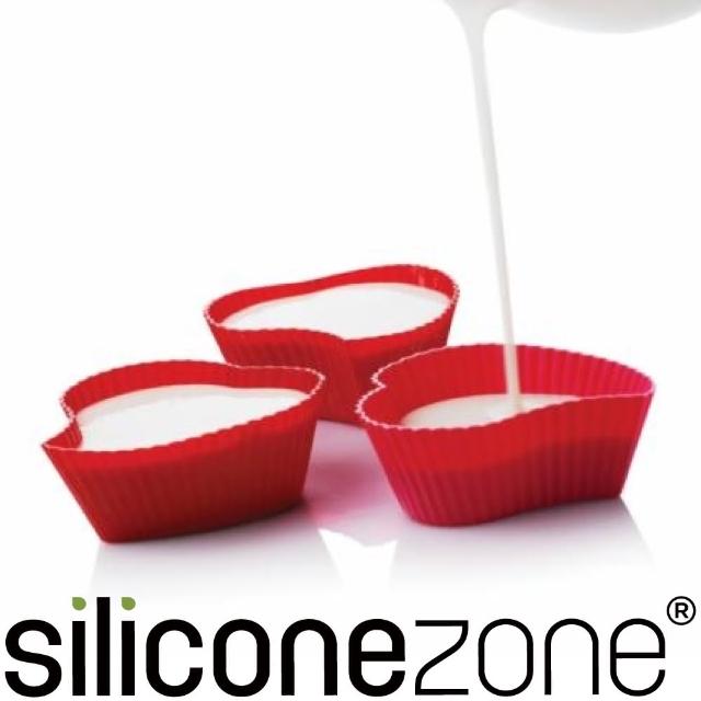 【Siliconezone】施理康心型馬芬巧克力蛋糕杯(6入裝)網路熱賣