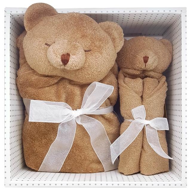 【Angel Dear】momo限定-經典彌月禮盒-毛毯+安撫巾(多款動物造型組合)