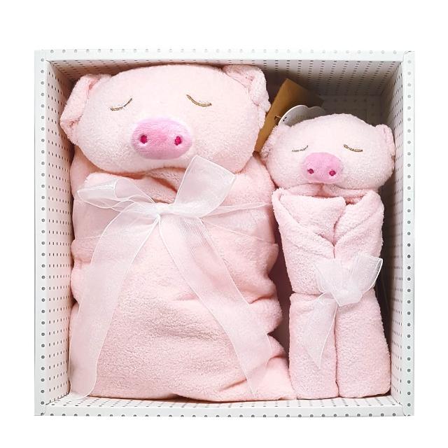 【Angel Dear】momo限定-經典彌月禮盒-毛毯+安撫巾(多款動物造型組合)