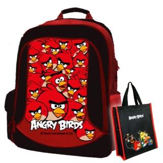 【imitu 米圖】Angry Birds憤怒鳥 - 護脊書背包+萬用手提袋(1+1組合品 共6款)