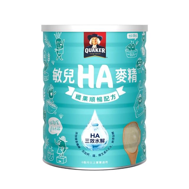 【QUAKER 桂格】敏兒HA纖果順暢麥精(700g/罐)