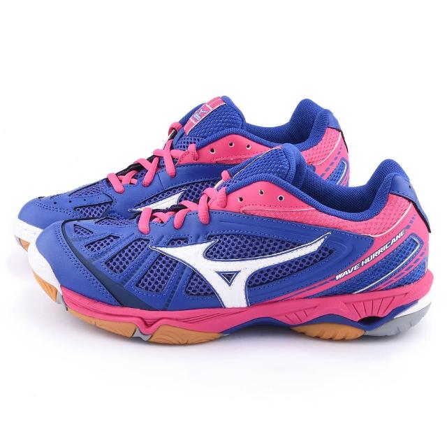 購買【MIZUNO】女款WAVE HURRICANE 排球運動鞋(V1GC154024-藍桃)須知