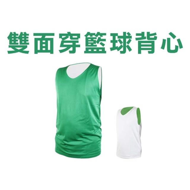 【INSTAR】男女雙面穿籃球背心-台灣製 運動背心(綠白)評測