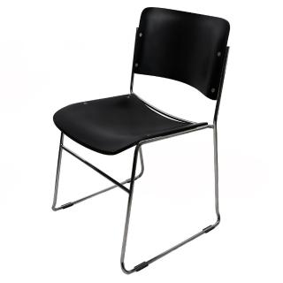 【FUN生活】DIY畢維斯休閒椅/餐椅/辦公椅(黑色)