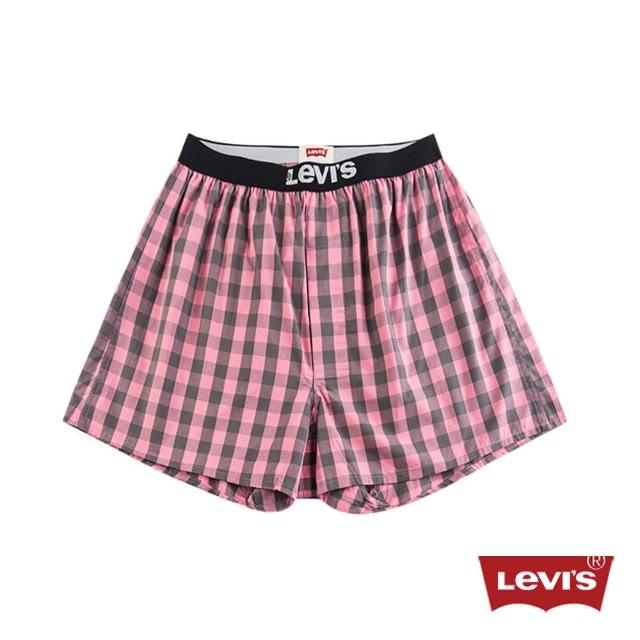 【Levis】Woven Boxer 紅黑格紋四角褲